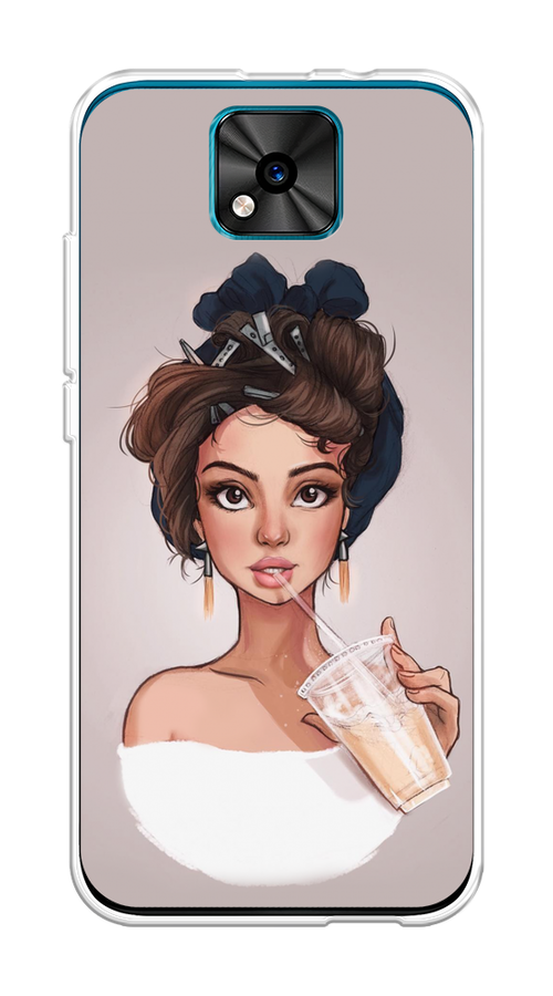 

Чехол на BQ 5533G "Девушка с фраппе", Серый, 201850-6