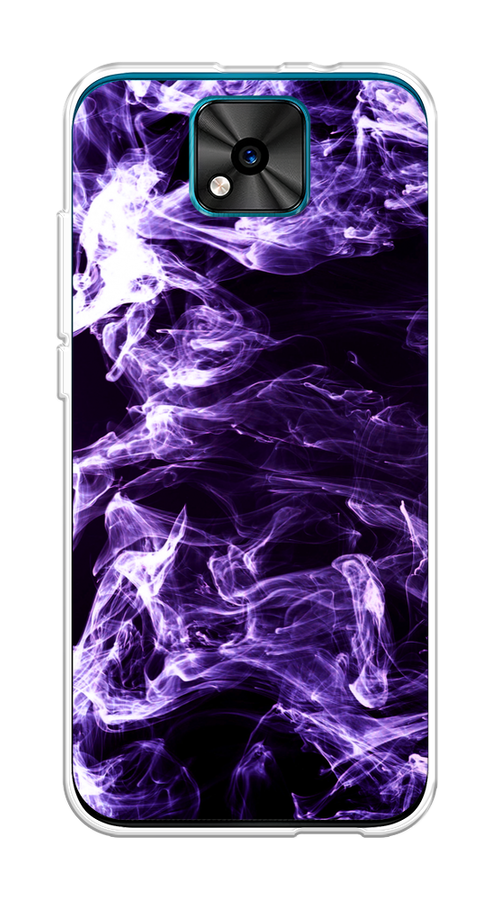 

Чехол на BQ 5533G "Фиолетовый дым", Фиолетовый;белый;черный, 201850-3