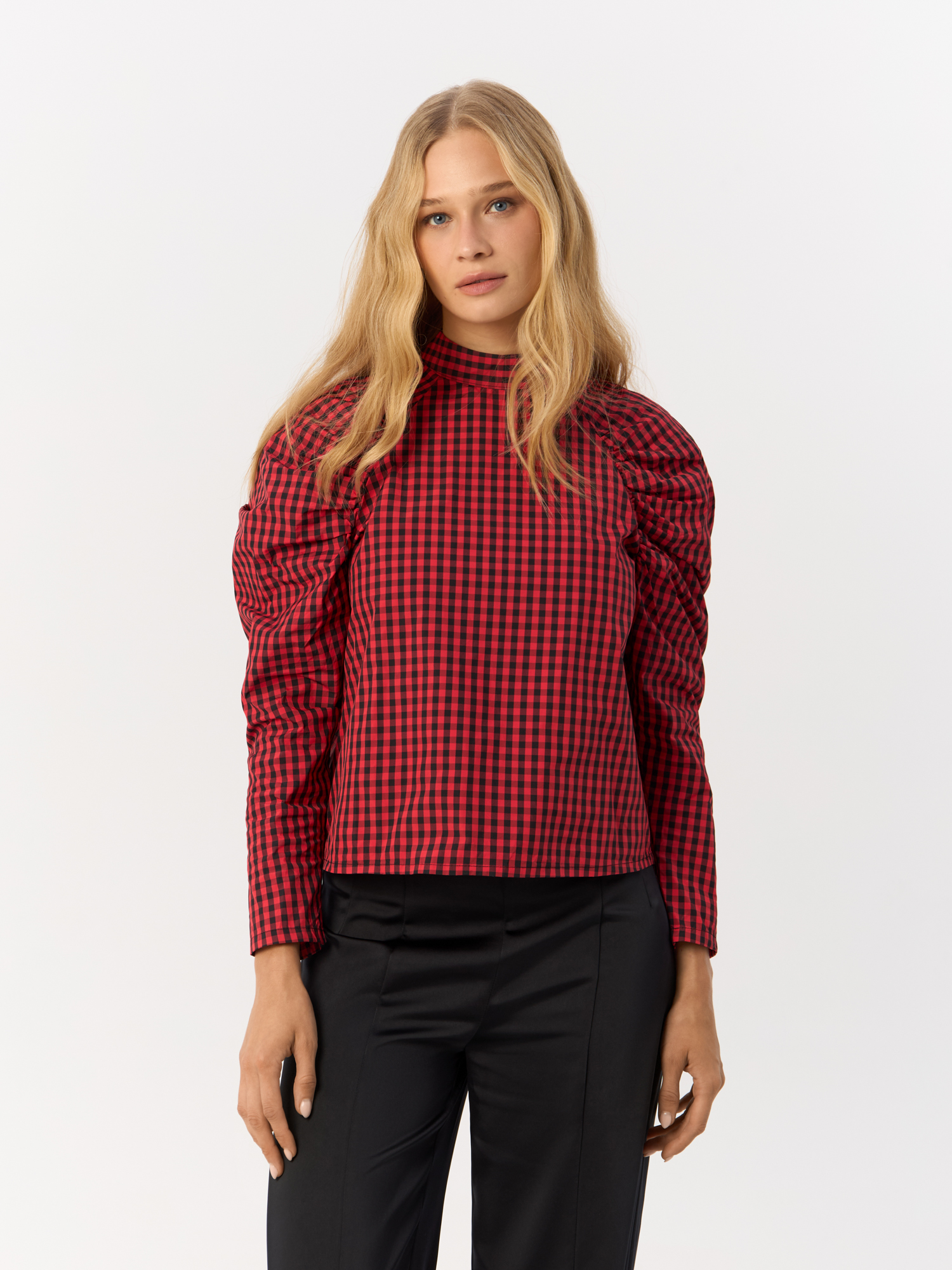 

Блуза женская H&M 942643001 красная M, Красный, 942643001