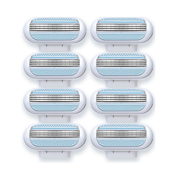 Сменные кассеты 8 шт для женских бритв Venus / Насадки идеально гладкого бритья надолго...