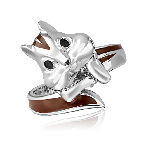

Кольцо из серебра р.  PLATINA jewelry 01-5660-00-000-0200, эмаль, 01-5660-00-000-0200