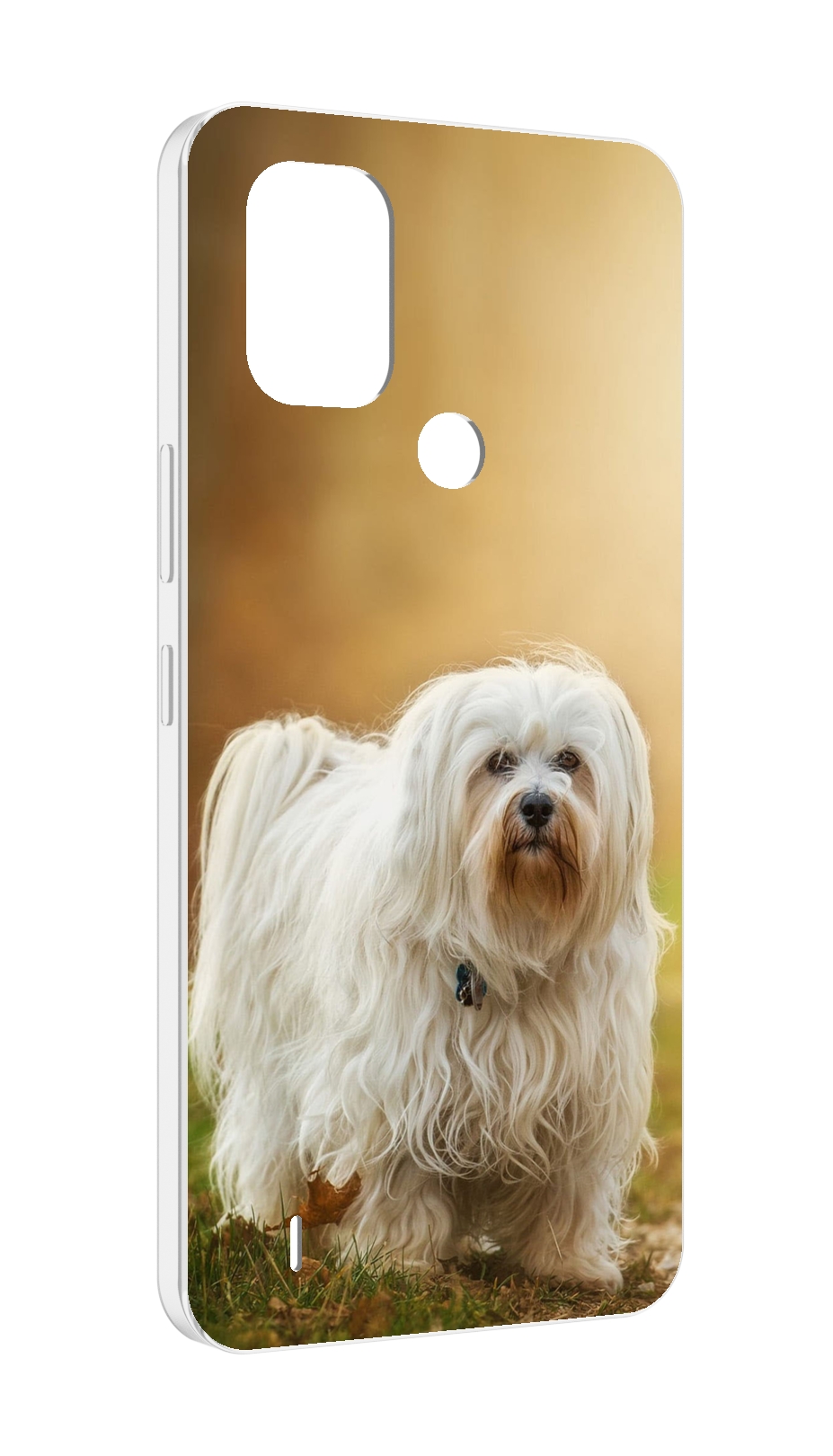 

Чехол MyPads гаванскии бишон для Nokia C31, Прозрачный, Tocco