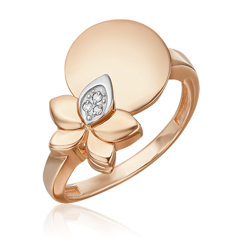 

Кольцо из золота р. 16 PLATINA jewelry 01-5610-00-101-1111, бриллиант, 01-5610-00-101-1111