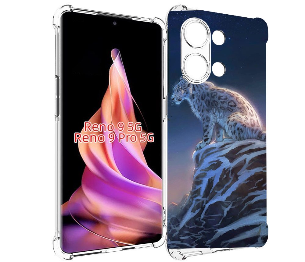 

Чехол MyPads Одинокий-Барс для Oppo Reno 9/Reno 9 Pro, Прозрачный, Tocco