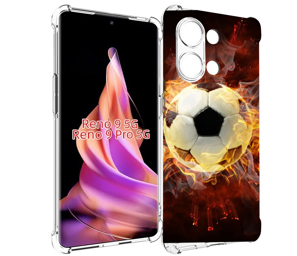 

Чехол MyPads Огненный-мяч для Oppo Reno 9/Reno 9 Pro, Прозрачный, Tocco