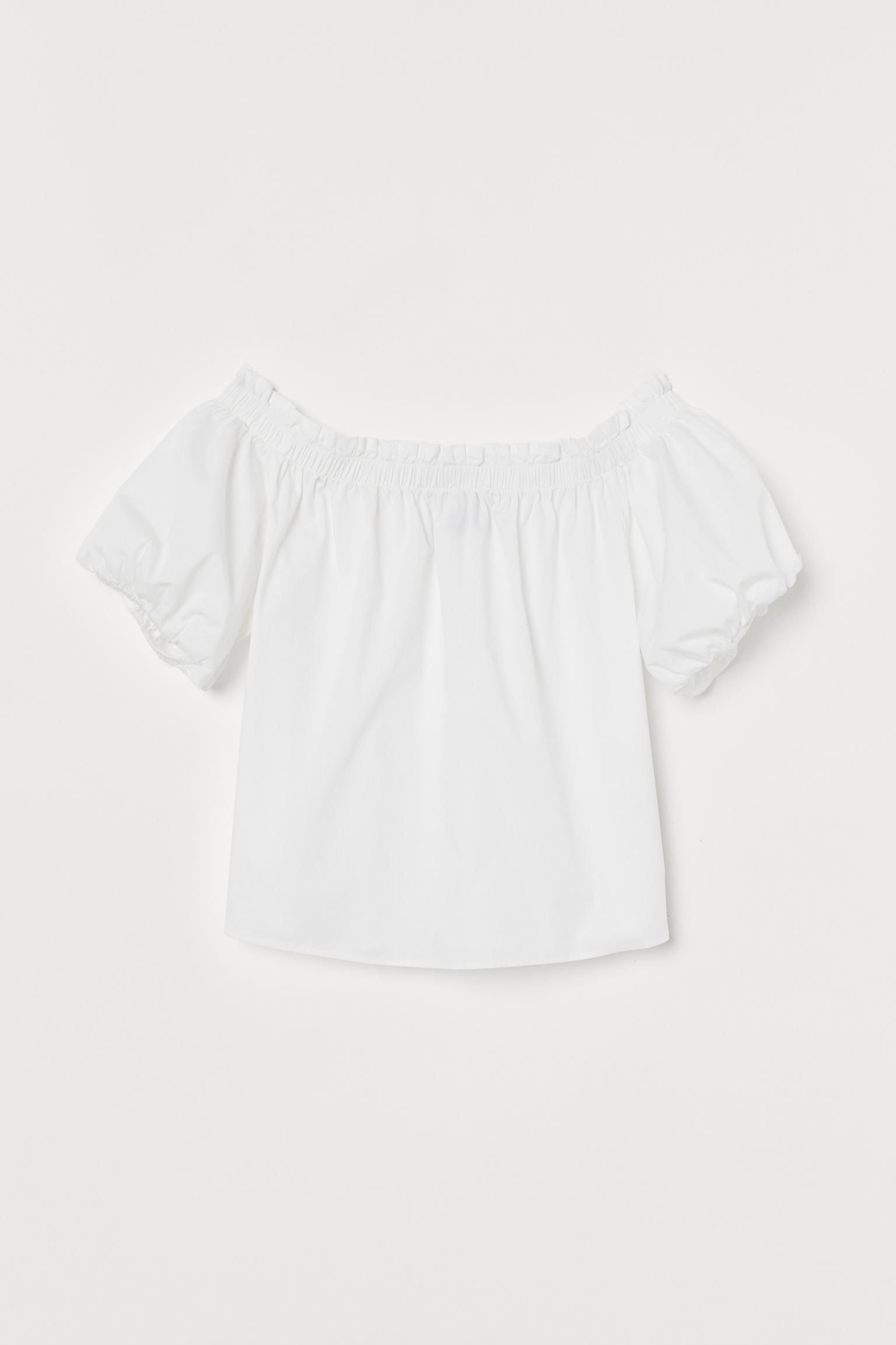 

Блуза женская H&M 896837001 белая M, Белый, 896837001