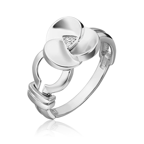 

Кольцо из золота р. 19 PLATINA jewelry 01-5608-00-101-1120, бриллиант, 01-5608-00-101-1120