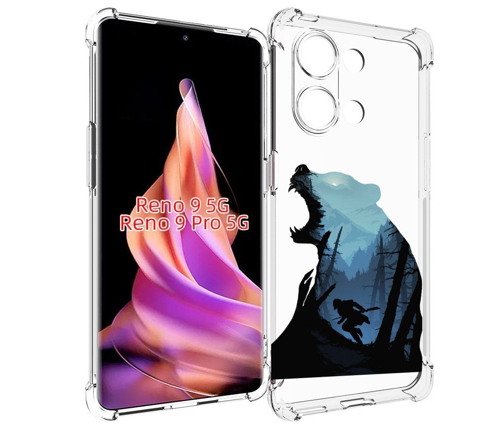 

Чехол MyPads Ночной-медведь для Oppo Reno 9/Reno 9 Pro, Прозрачный, Tocco