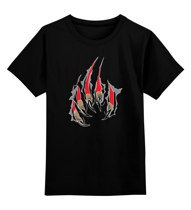 

Футболка детская Printio Когти медведя цв. черный р. 128, Когти медведя