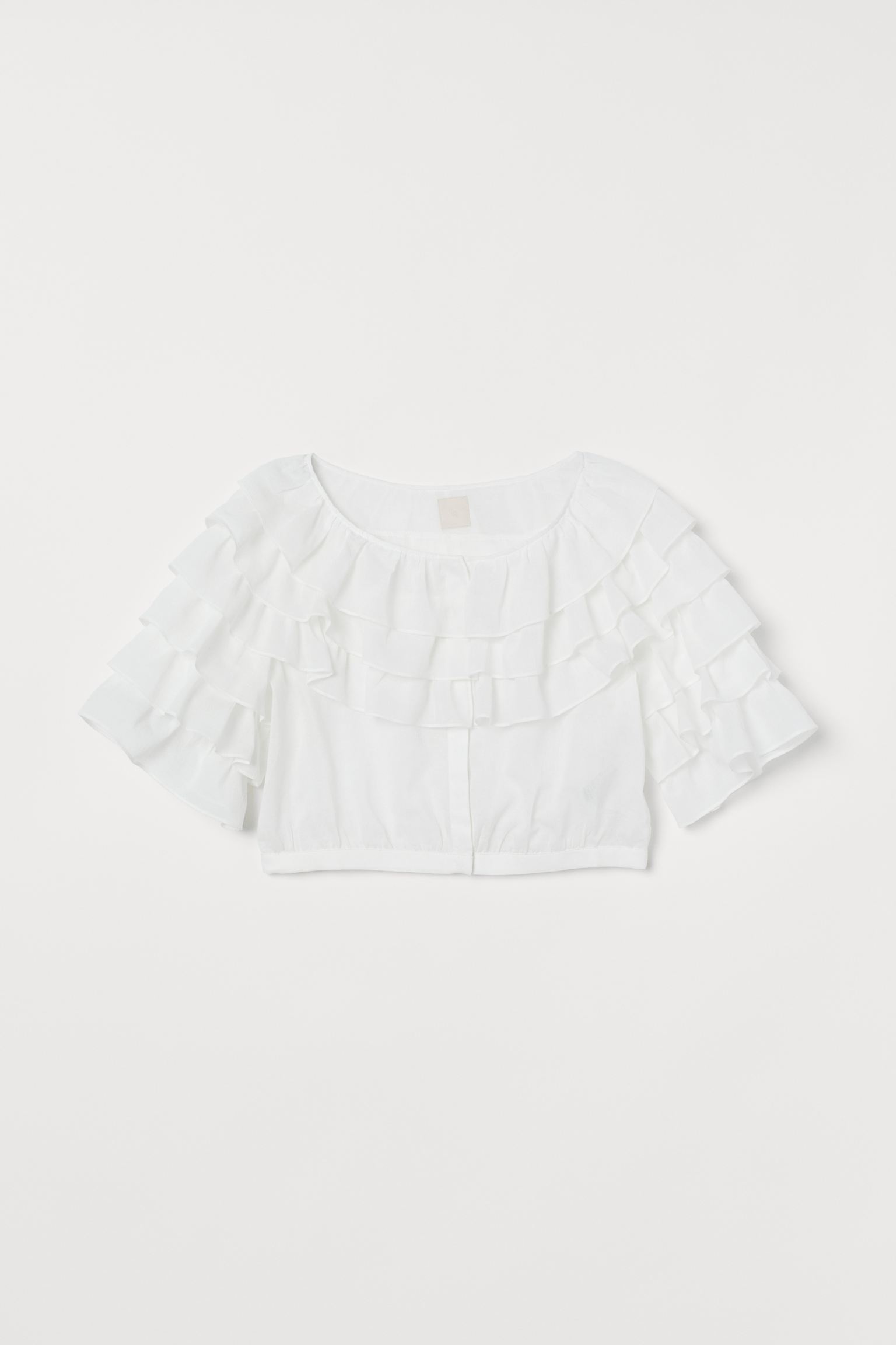 

Блуза женская H&M 766674001 белая 42 EU, Белый, 766674001