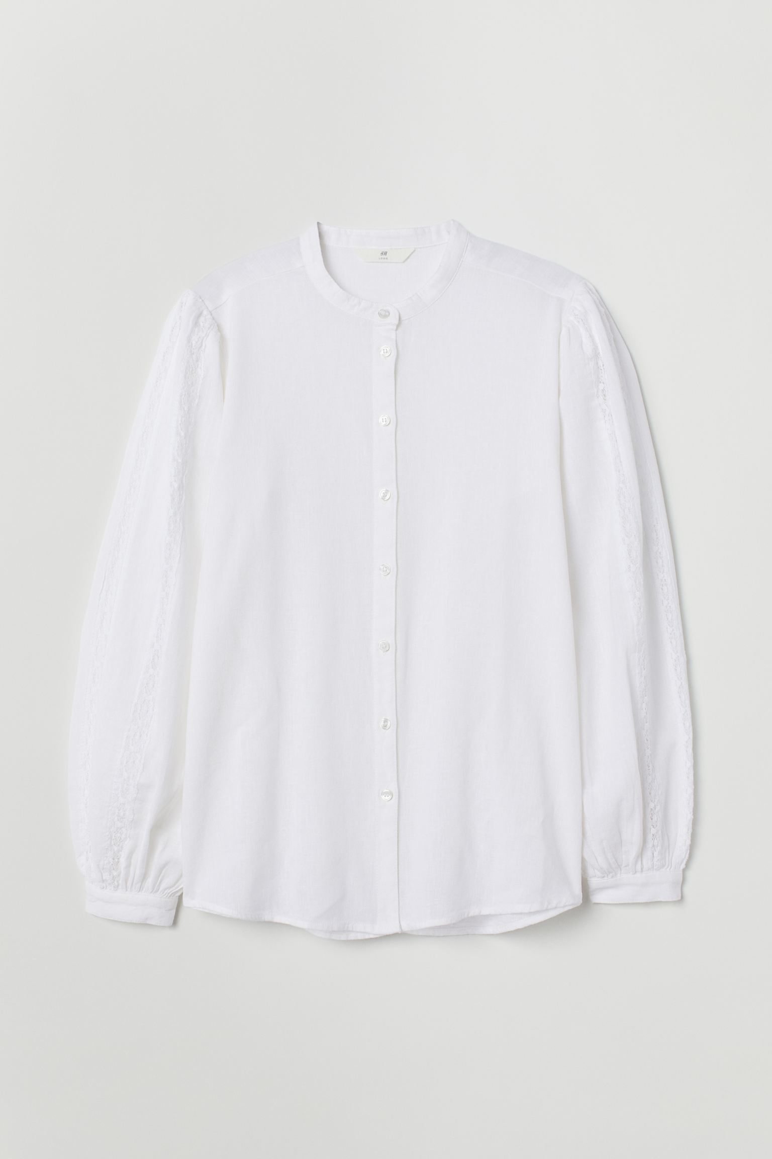 

Блуза женская H&M 715538001 белая 42 EU, Белый, 715538001