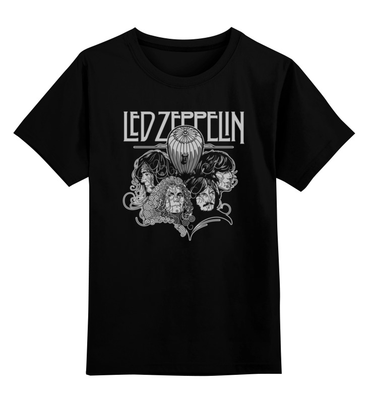 Футболка детская Printio Led zeppelin цв. черный р. 128