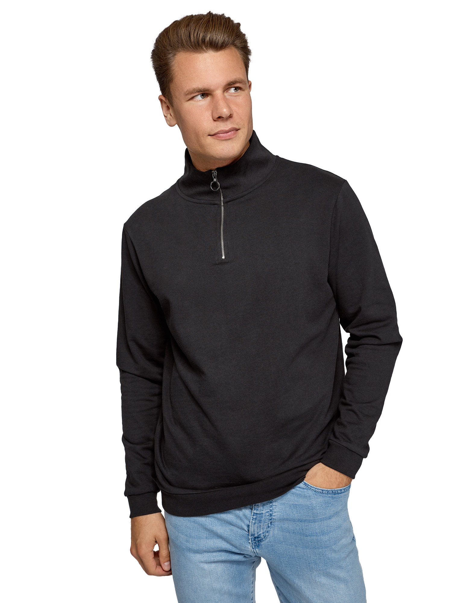 

Джемпер мужской oodji 5B125002M-1 черный M, 5B125002M-1