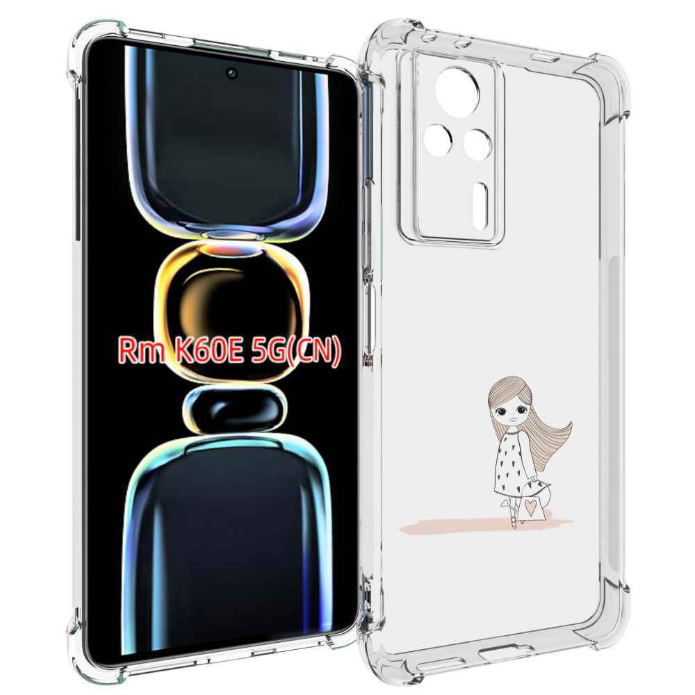 

Чехол MyPads Девочка с сумкой для Xiaomi Redmi K60E, Tocco