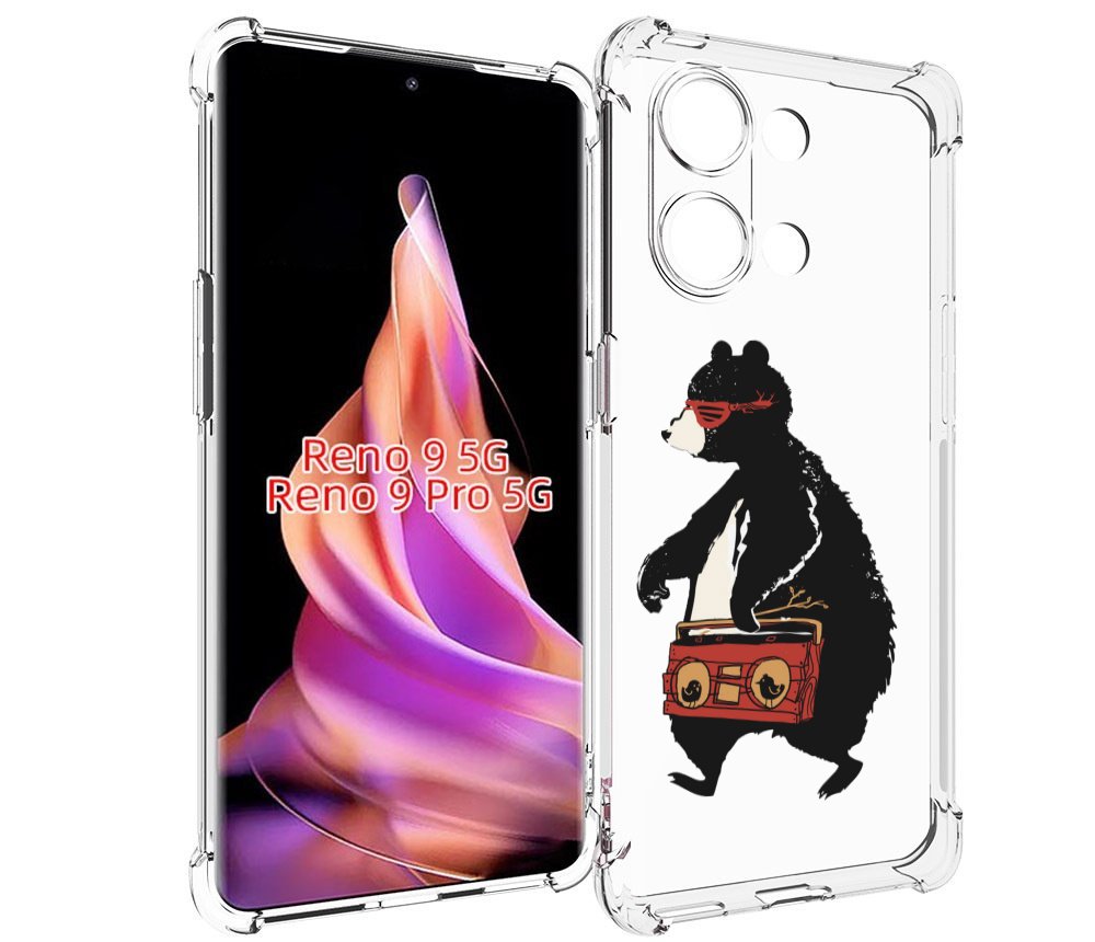 

Чехол MyPads Музыкальный медведь для Oppo Reno 9/Reno 9 Pro, Прозрачный, Tocco