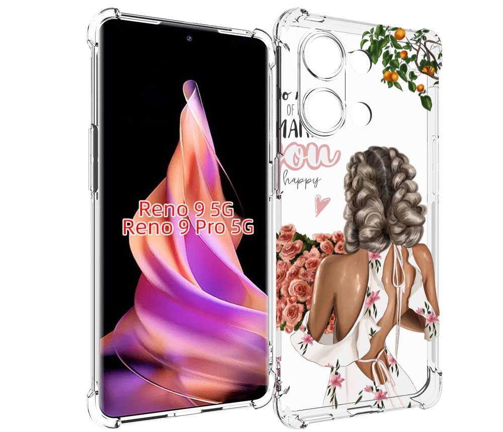 

Чехол MyPads Мелочи-делают-тебя-счастливой для Oppo Reno 9/Reno 9 Pro, Прозрачный, Tocco