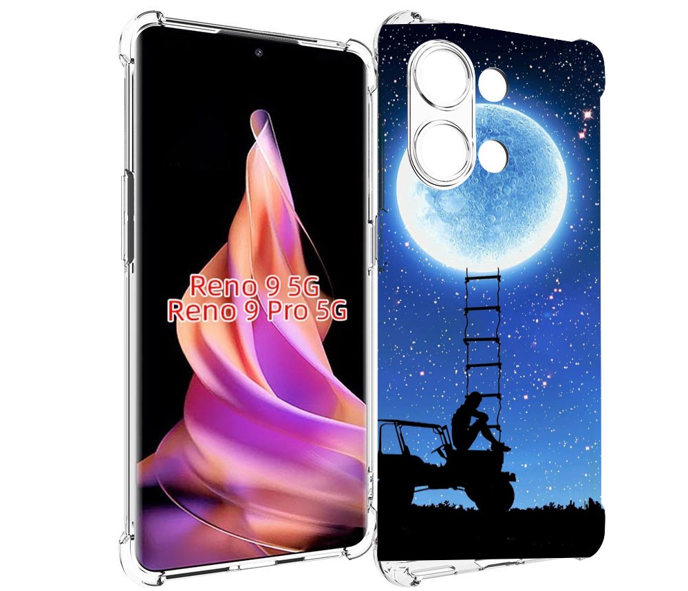 

Чехол MyPads Машина-на-лун для Oppo Reno 9/Reno 9 Pro, Прозрачный, Tocco