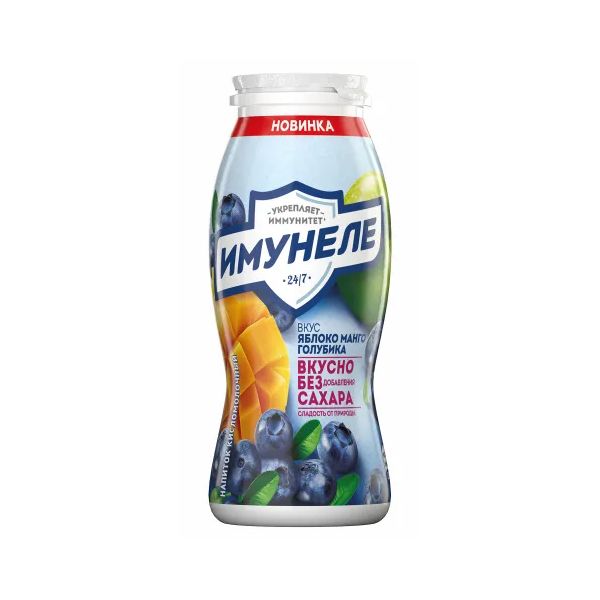 

Кисломолочный напиток Имунеле яблоко-голубика-манго 1,5% 100 г х 6 шт
