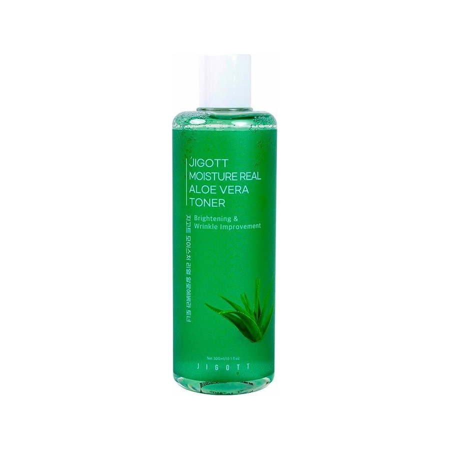 Jigott Увлажняющий тонер с экстрактом алоэ Moisture Real Aloe Vera Toner 300 мл 651₽