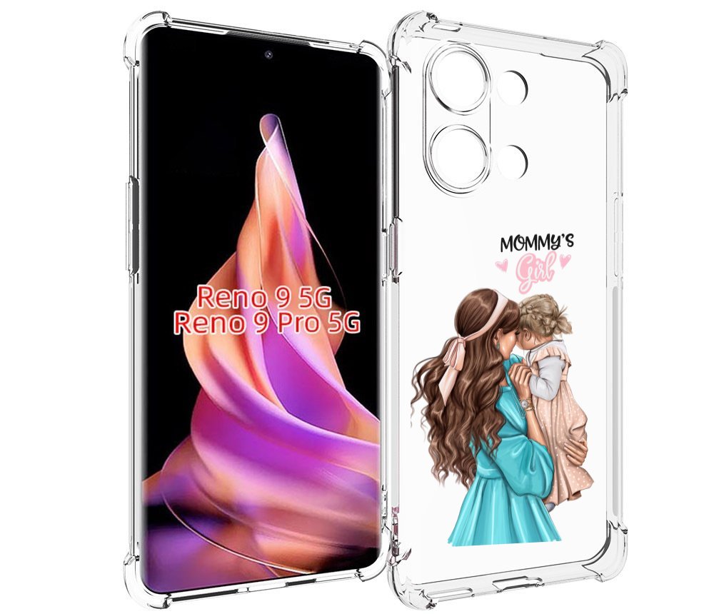 

Чехол MyPads Мама-девочки женский для Oppo Reno 9/Reno 9 Pro, Прозрачный, Tocco