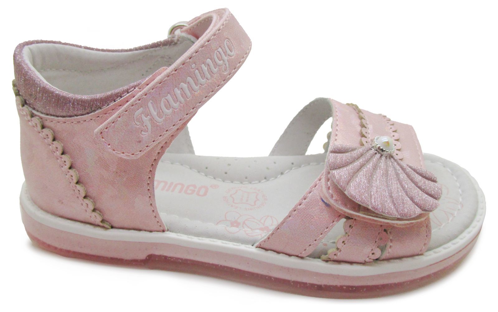 

Сандалии Flamingo для девочек, открытые, размер 30, 231S-Z6-3640, Розовый, 231S-Z6-3640