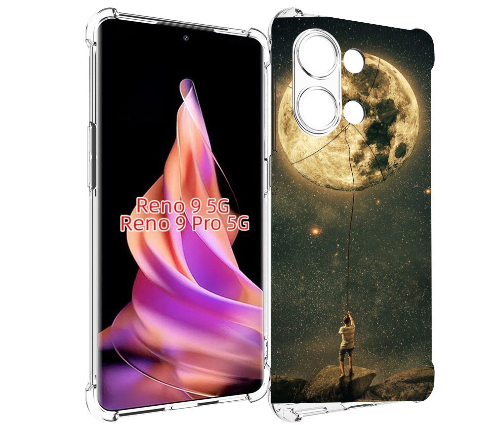 

Чехол MyPads Луна-светит для Oppo Reno 9/Reno 9 Pro, Прозрачный, Tocco