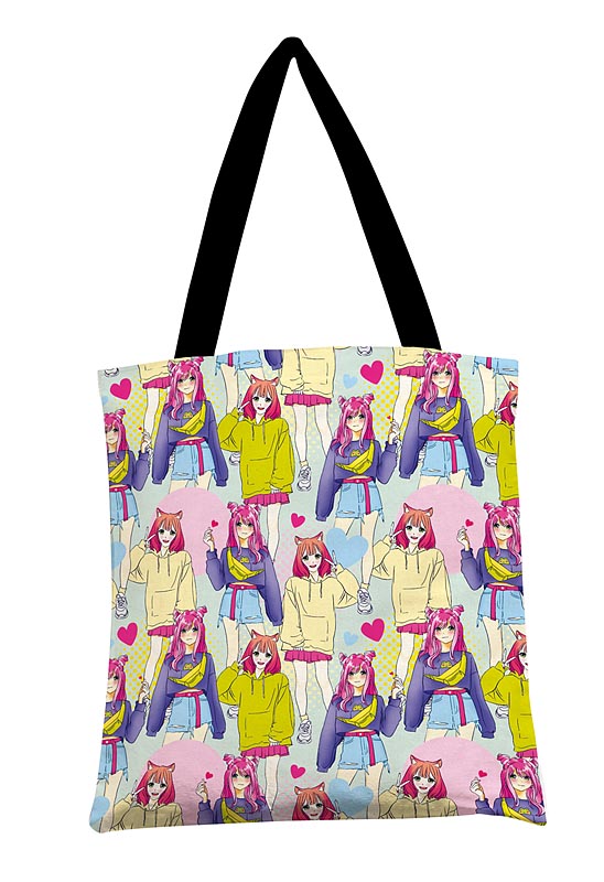 Сумка шоппер женская Арт и Дизайн Аниме, разноцветный