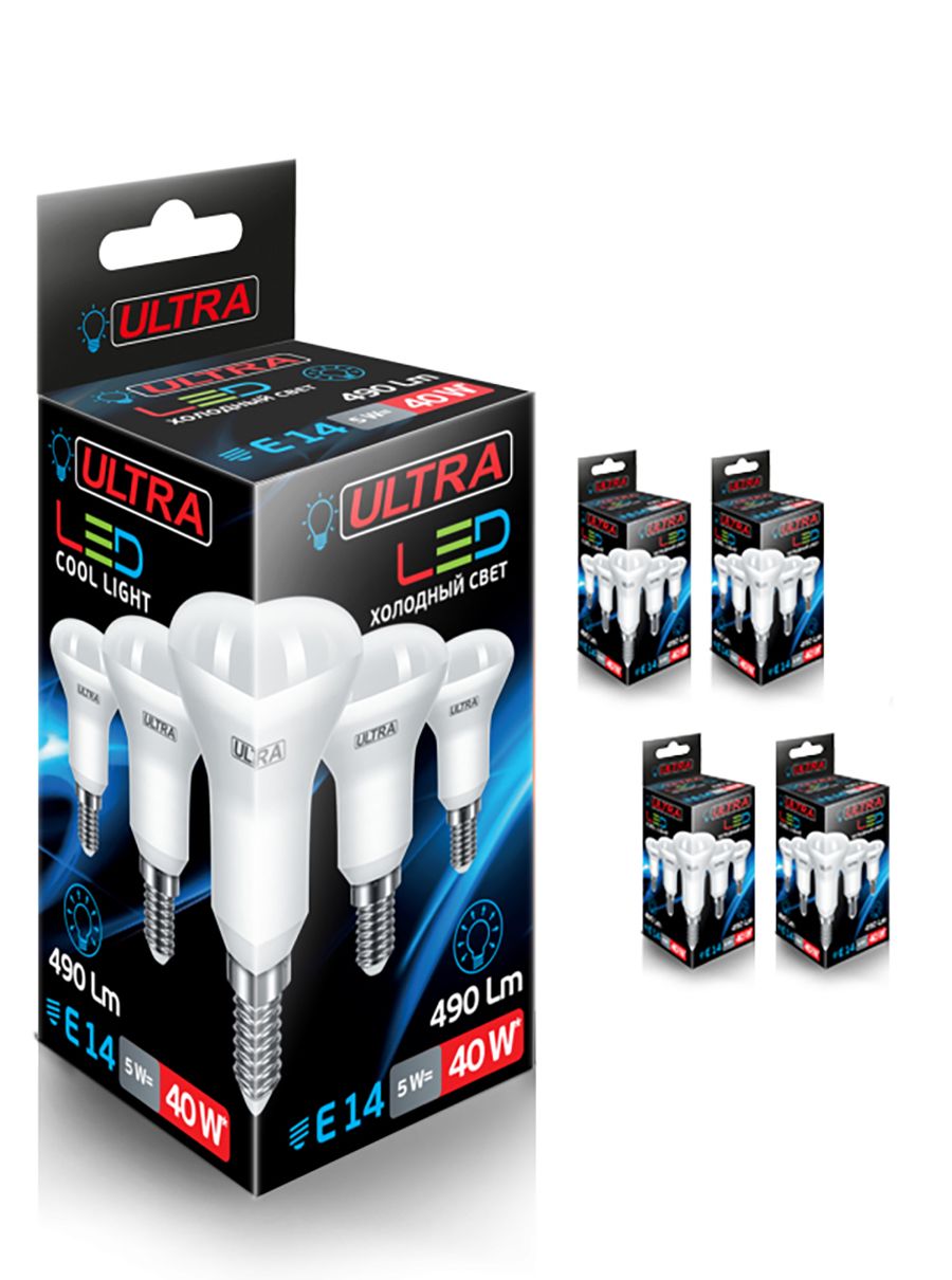 

Светодиодная Лампочка Ultra Led R39 5W E14 4000K, комплект 5 шт., R39 5W E14 4000K х 5 уп.