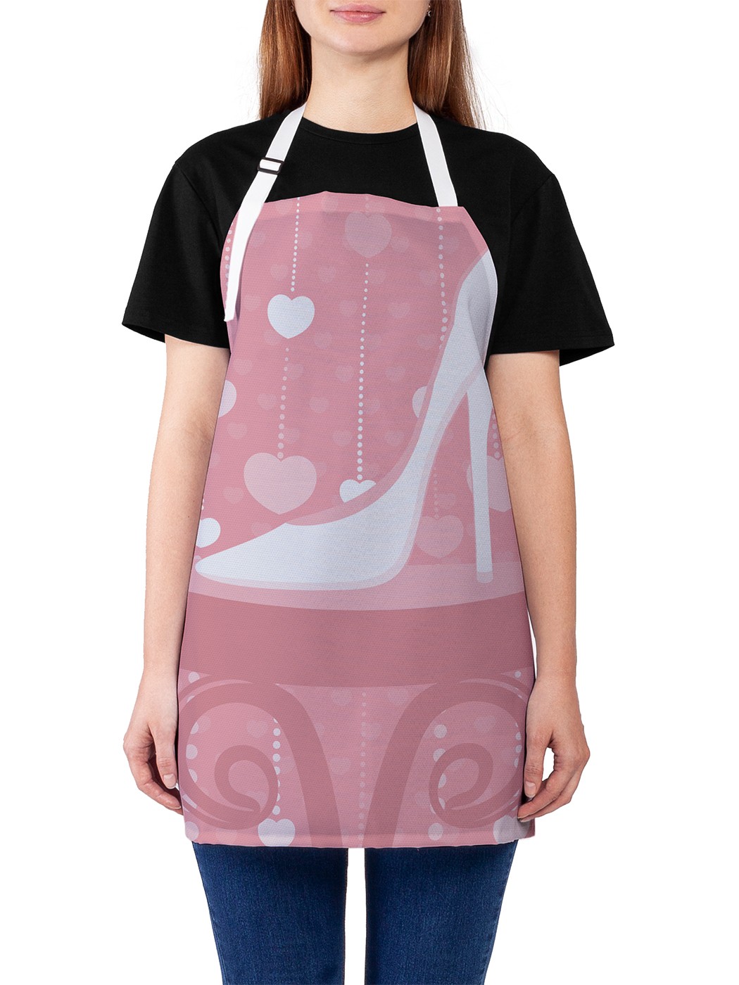 

Фартук женский JoyArty для готовки "Туфелька на почетном месте", универсальный размер