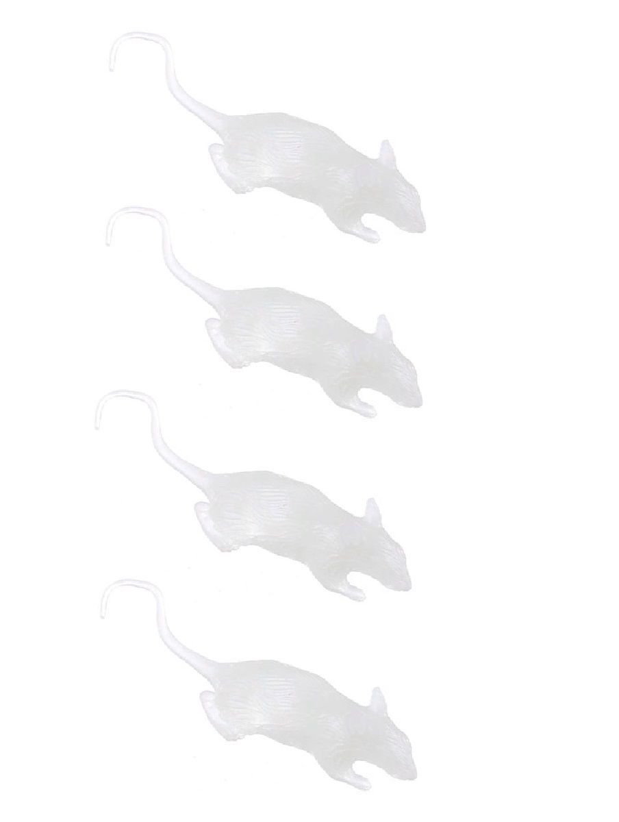 Набор игрушек COSY Крыса светящаяся в темноте 4 штуки