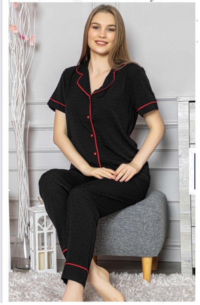 

Пижама женская Pijamoni Pijamoni_5810_3 черная L, Pijamoni_5810_3