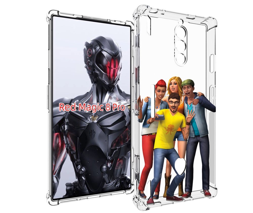 Чехол MyPads sims для ZTE Nubia Red Magic 8 Pro / Red Magic 8 Pro Plus