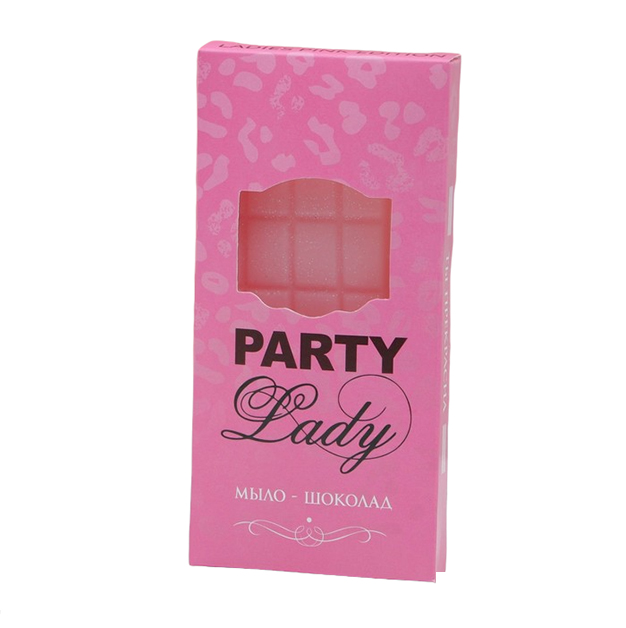 

Мыло в форме шоколадки Party Lady, 80 г, с блёстками