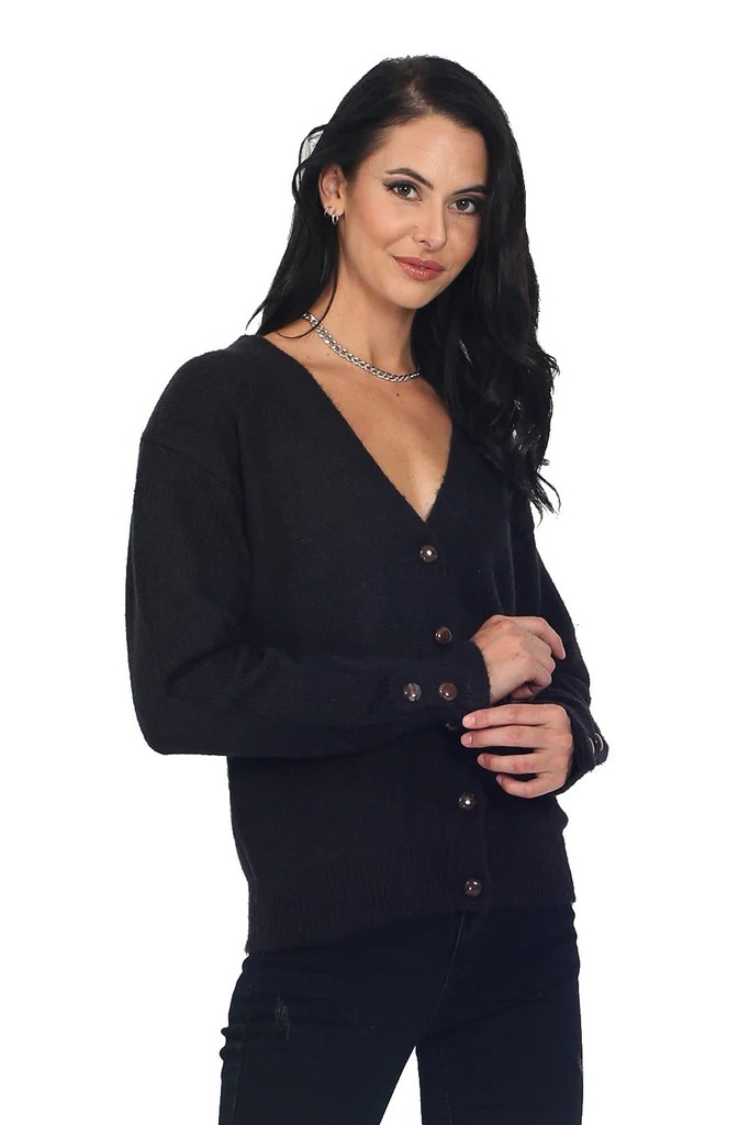 Кардиган женский Assuili, ASF940, чёрный, размер M