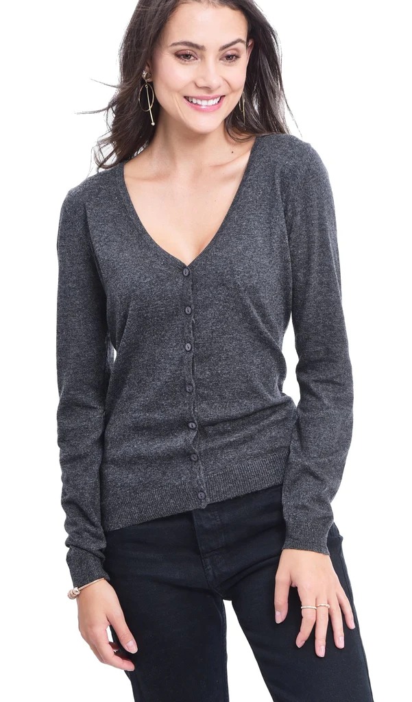 Кардиган женский Assuili, ASF803, серый, размер L