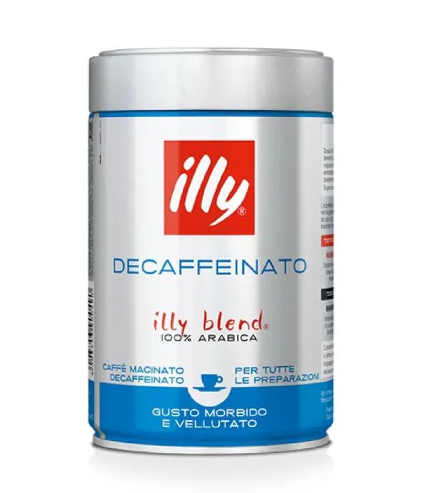 Кофе молотый ILLY без кофеина DECAF, 100% арабика 250 гр ж/б