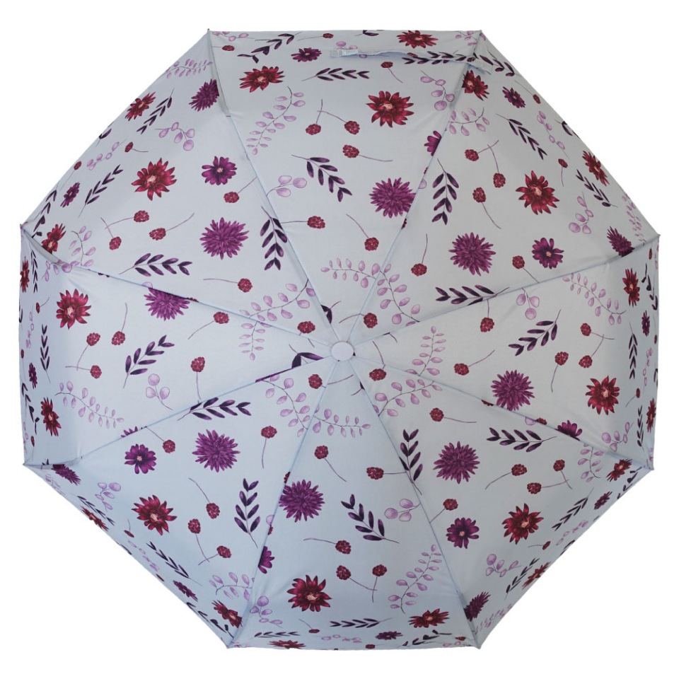 Зонт складной женский автоматический Raindrops RDH0529835 белый мрамор