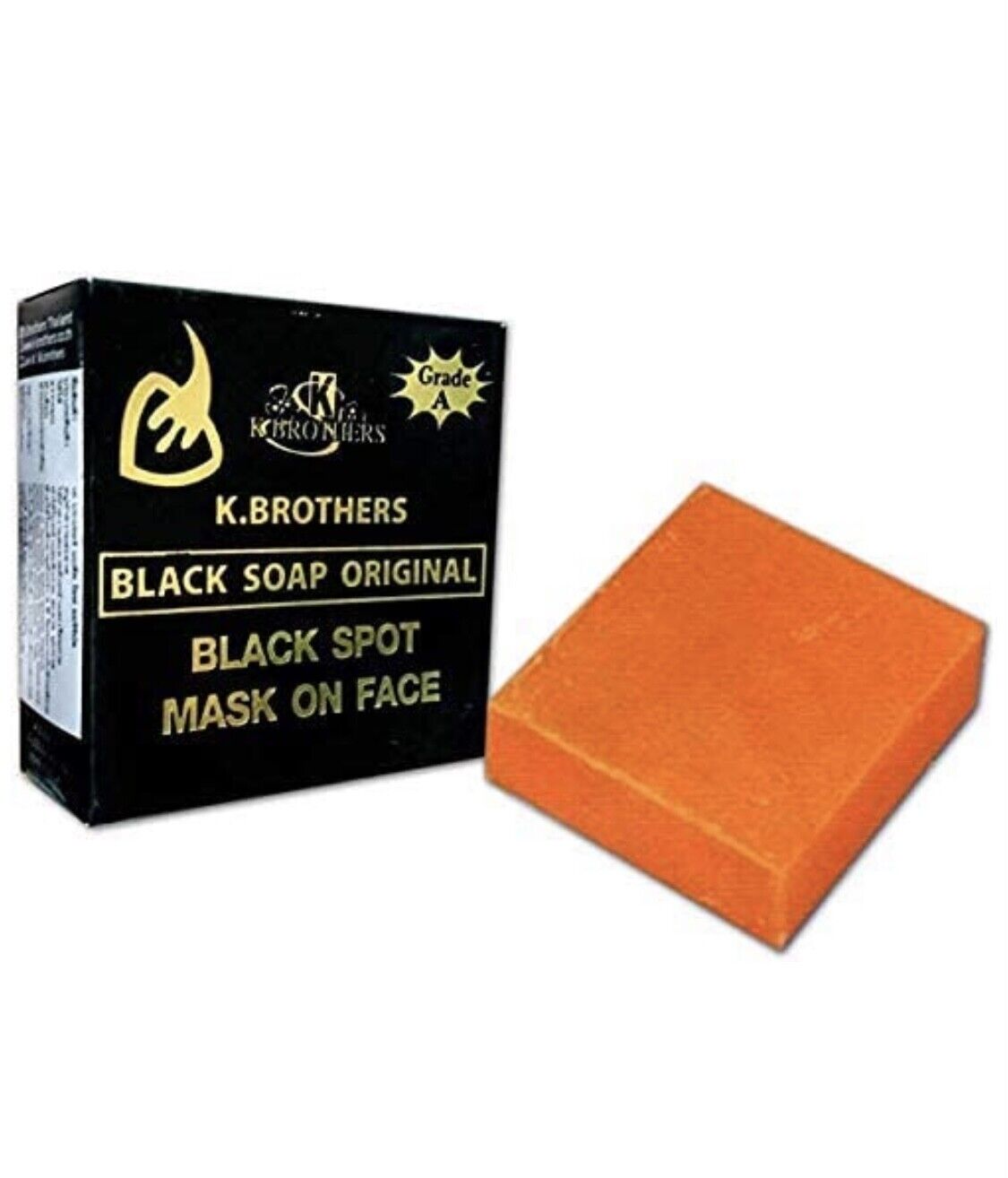 Мыло для лица K.Brothers Black Soap Original против акне и черных точек 50 г