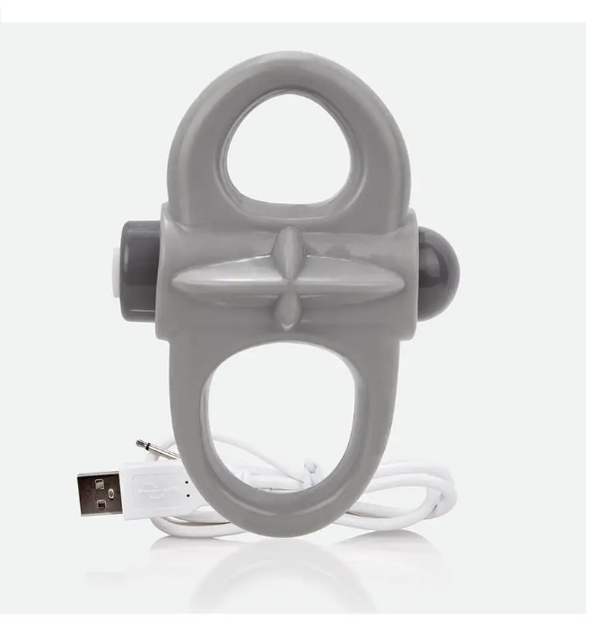 Виброкольцо Screaming O Charged Skooch серый