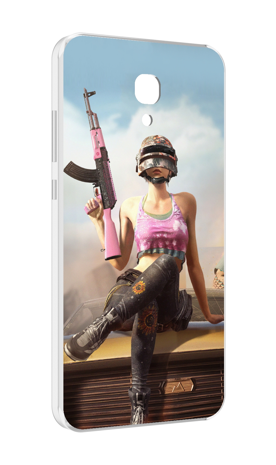 

Чехол MyPads девушка из PUBG для Meizu M6 (M711Q), Прозрачный, Tocco