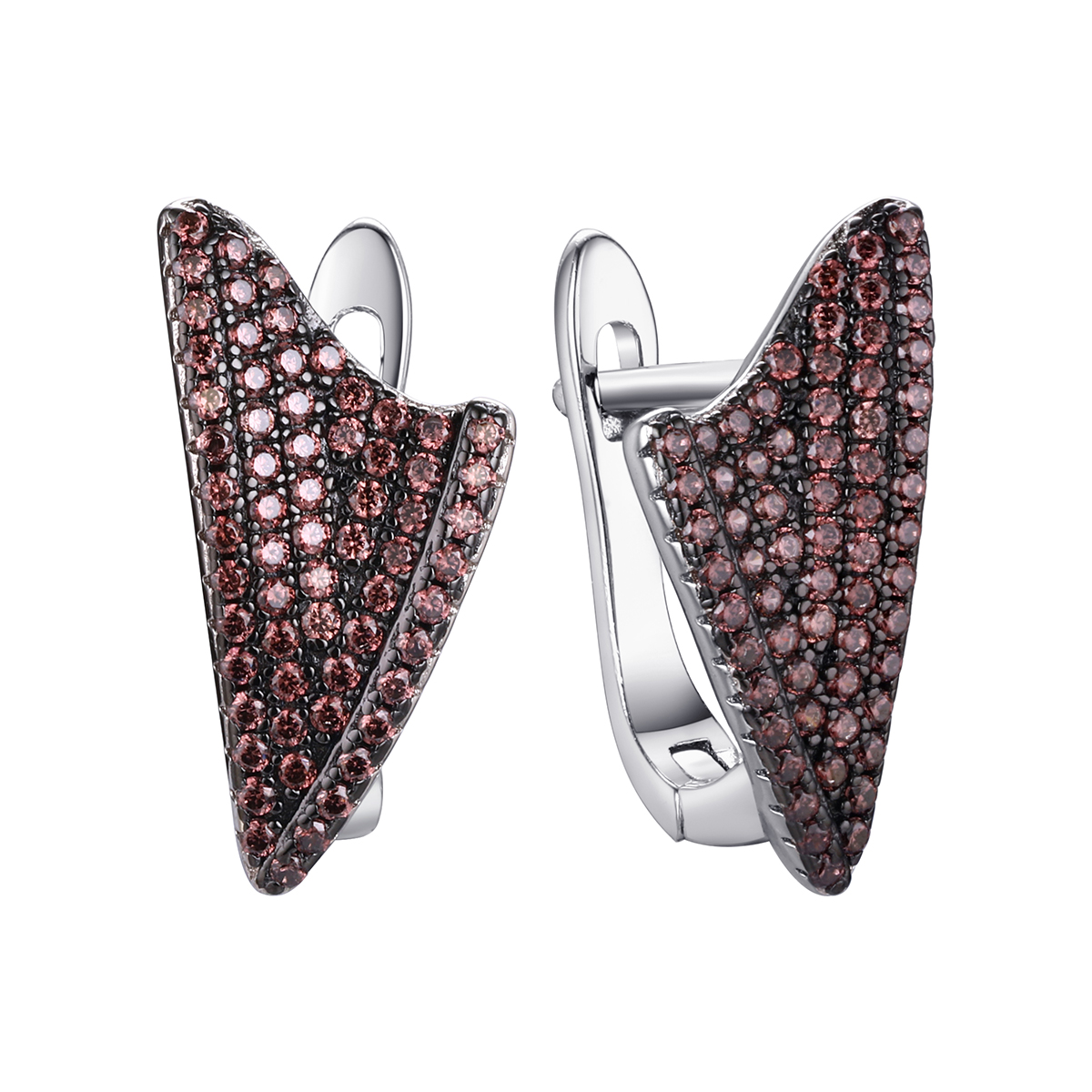 

Серьги из серебра с фианитом CZ-E1201-2-X-WB-X-X-DB Fresh Jewelry, CZ-E1201-2-X-WB-X-X-DB