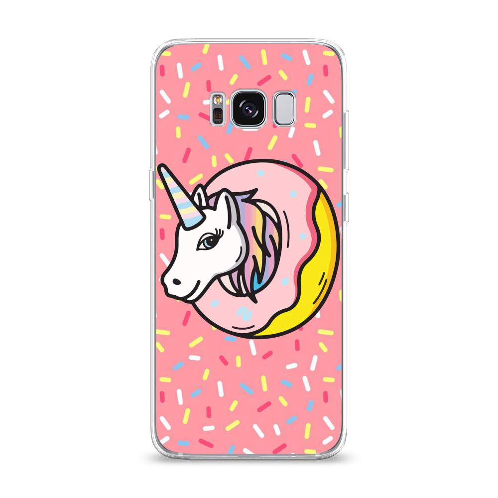 

Чехол Awog на Samsung Galaxy S8 "Единорог в пончике", Розовый;желтый;белый, 24750-2
