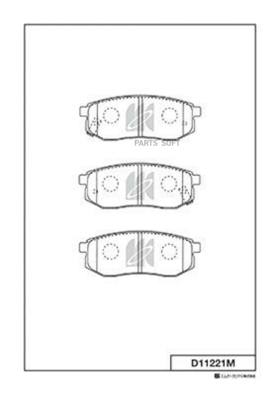 

Колодки тормозные дисковые Hyundai