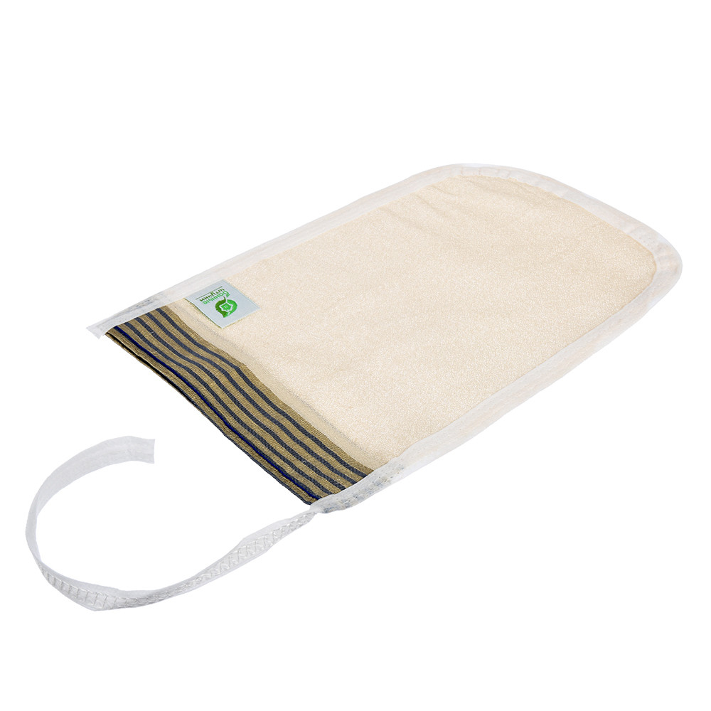Мочалка-рукавичка КЕСЕ, для пилинга и массажа мочалка детская для купания зайка варежка из махры