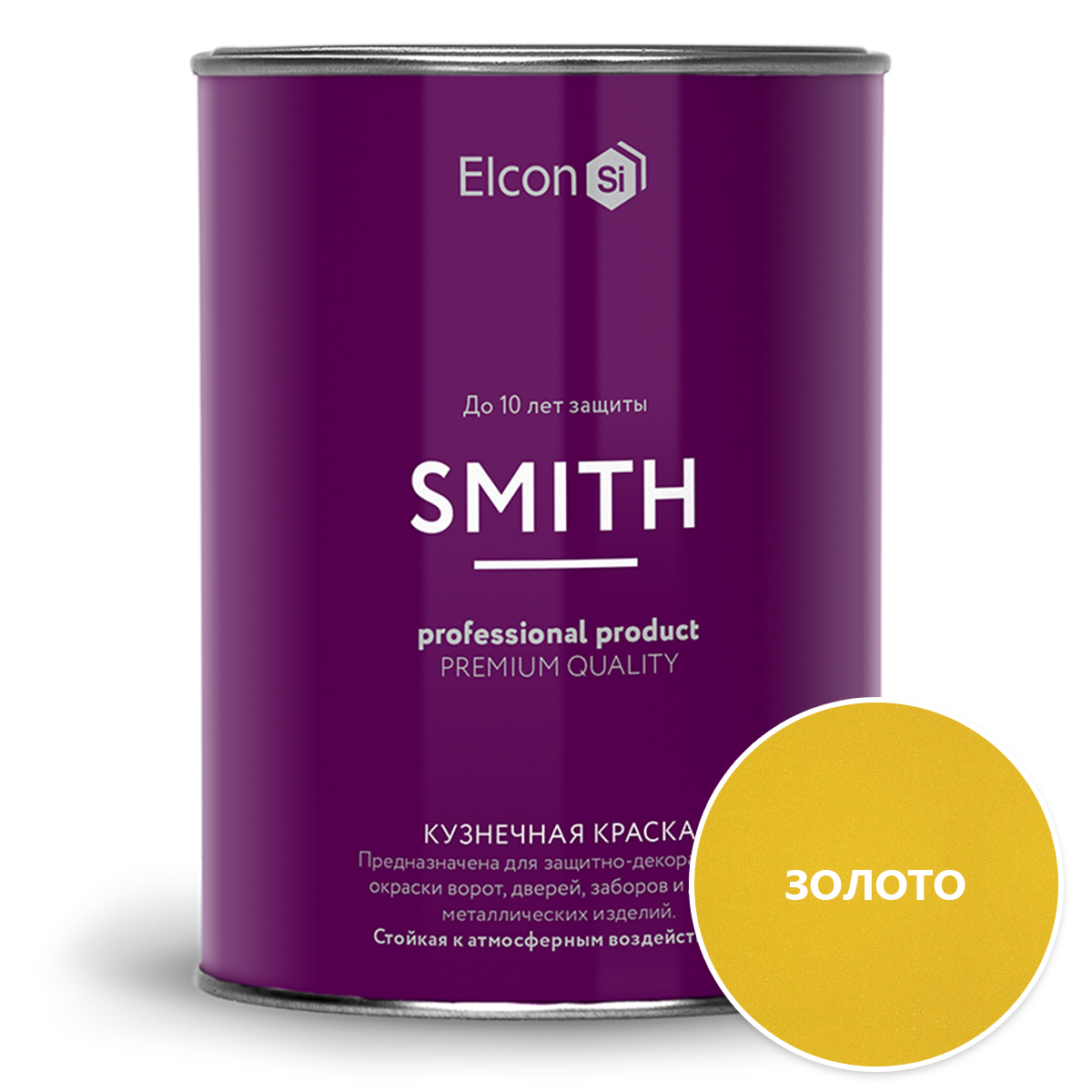 

Кузнечная краска Elcon Smith золото (0.8 кг), Золотистый