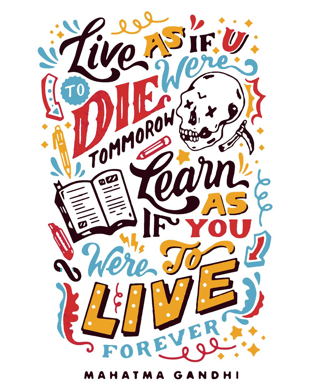 

Картина по номерам Красиво Красим Плакат Gandhi, 70 х 100 см, Плакат Gandhi