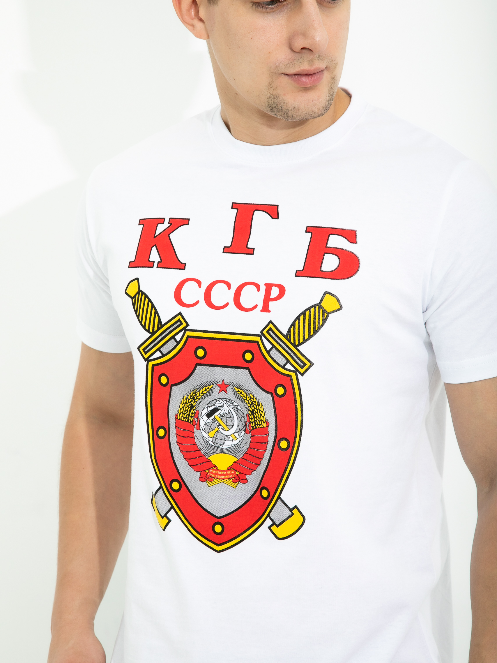 

Футболка мужская 25129 белая 56 RU, Белый, 25129