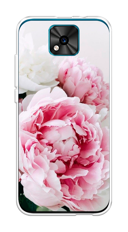 

Чехол на BQ 5533G "Розовые и белые пионы", Розовый;белый, 201850-2