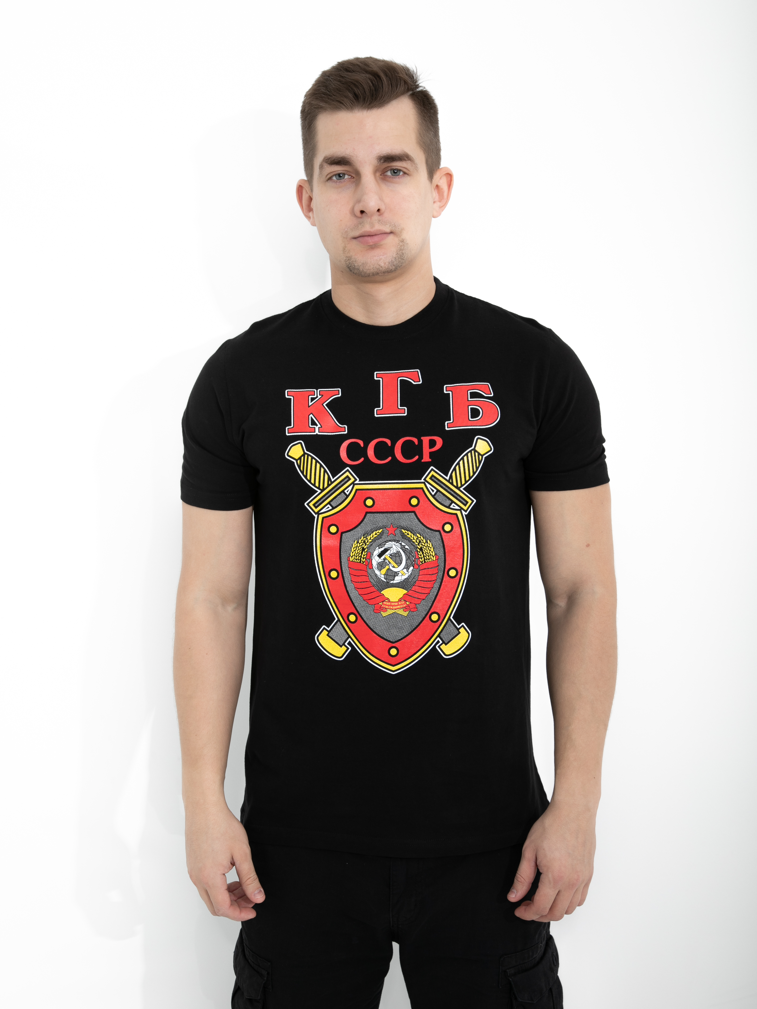 

Футболка мужская 25129 черная 54 RU, Черный, 25129