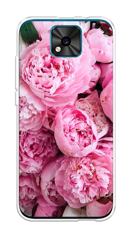 

Чехол на BQ 5533G "Розовые пионы", Бежевый;розовый, 201850-2